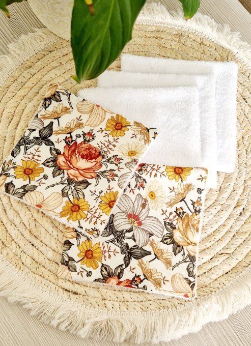 5 lingettes démaquillantes floral anglaise 