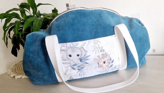 Sac bowling Safari Mignon Bleu