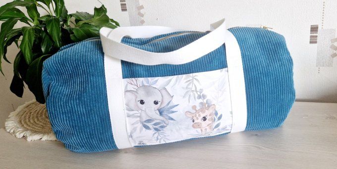 Sac bowling Safari Mignon Bleu